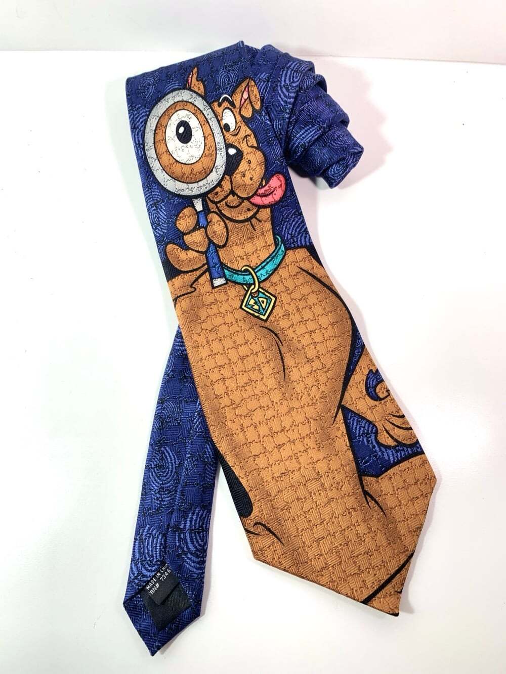 Scooby Doo Silk Neck Tie  Blue